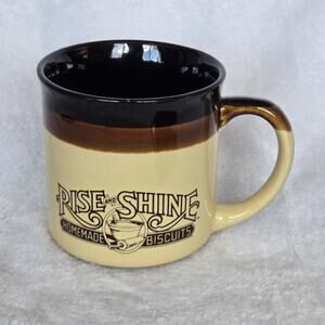 Vintage 1984 Hardees Rise And Shine Homemade Biscuit Coffee Mug Factory Defect